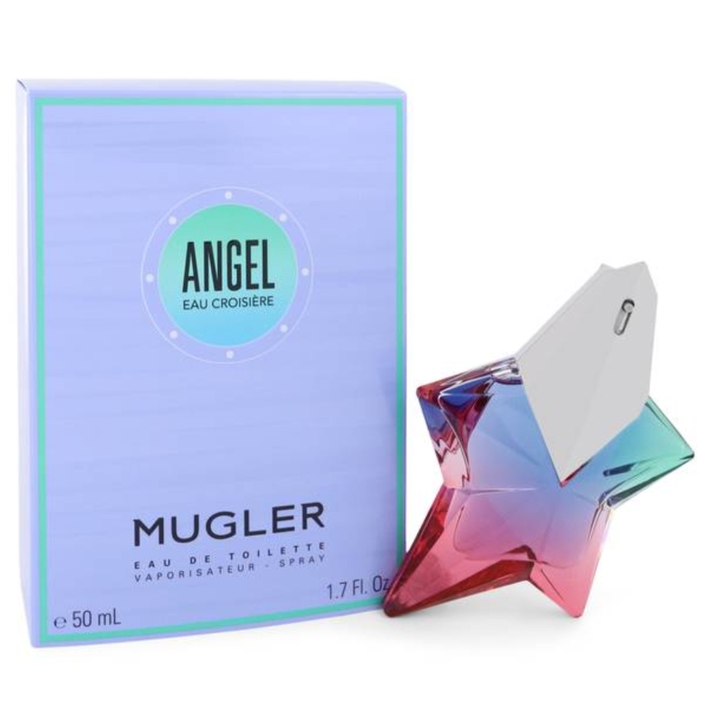Mugler Angel Eau Croisière Star Bottle in Pink and Blue